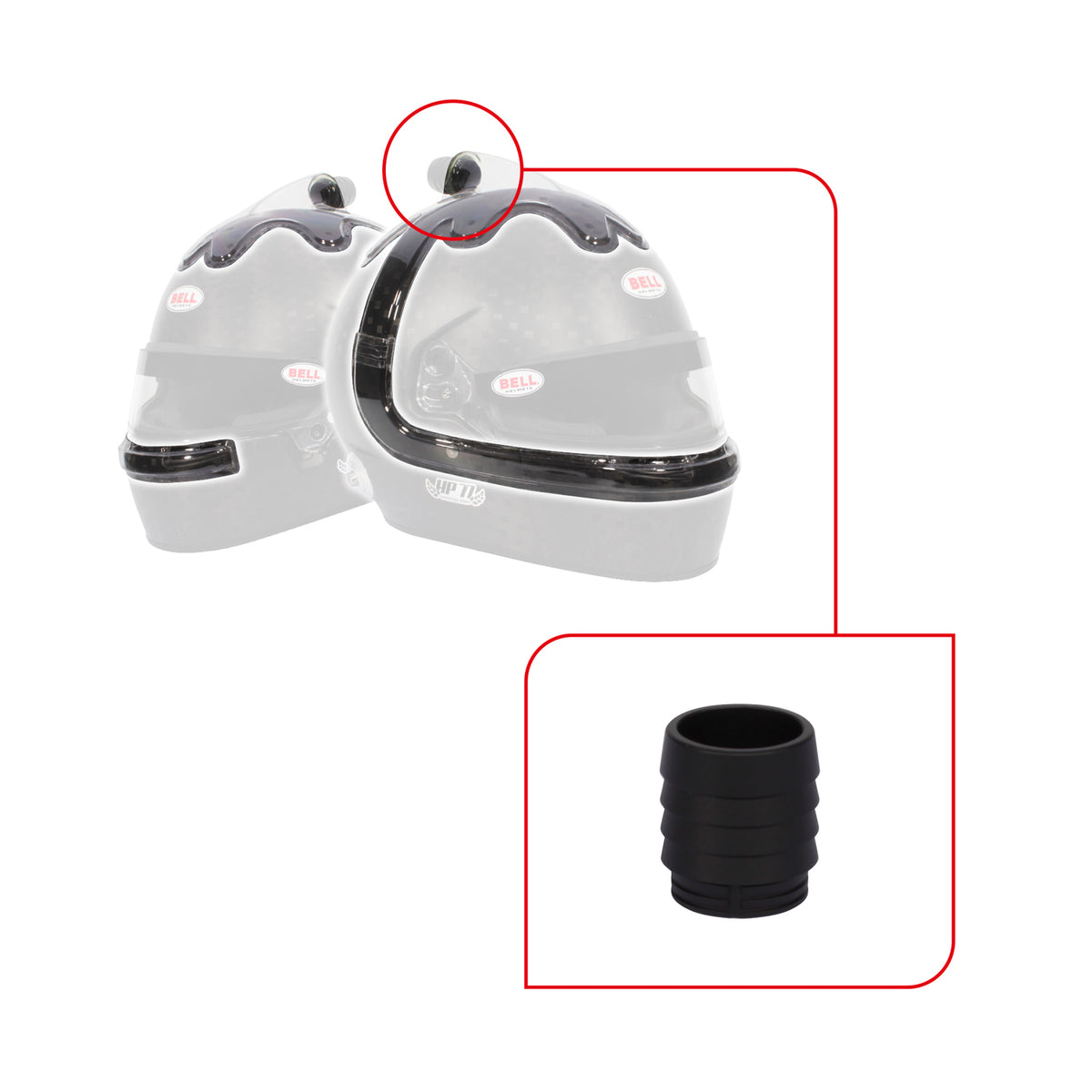 Bell Forced Air Intake Top/Side V20 Kits