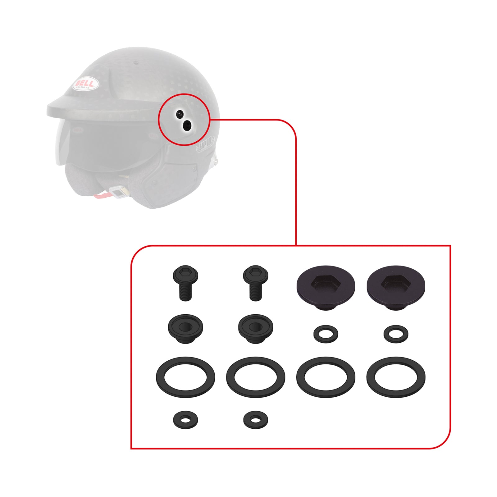 Bell Visor Pivot Kit (10 Series)