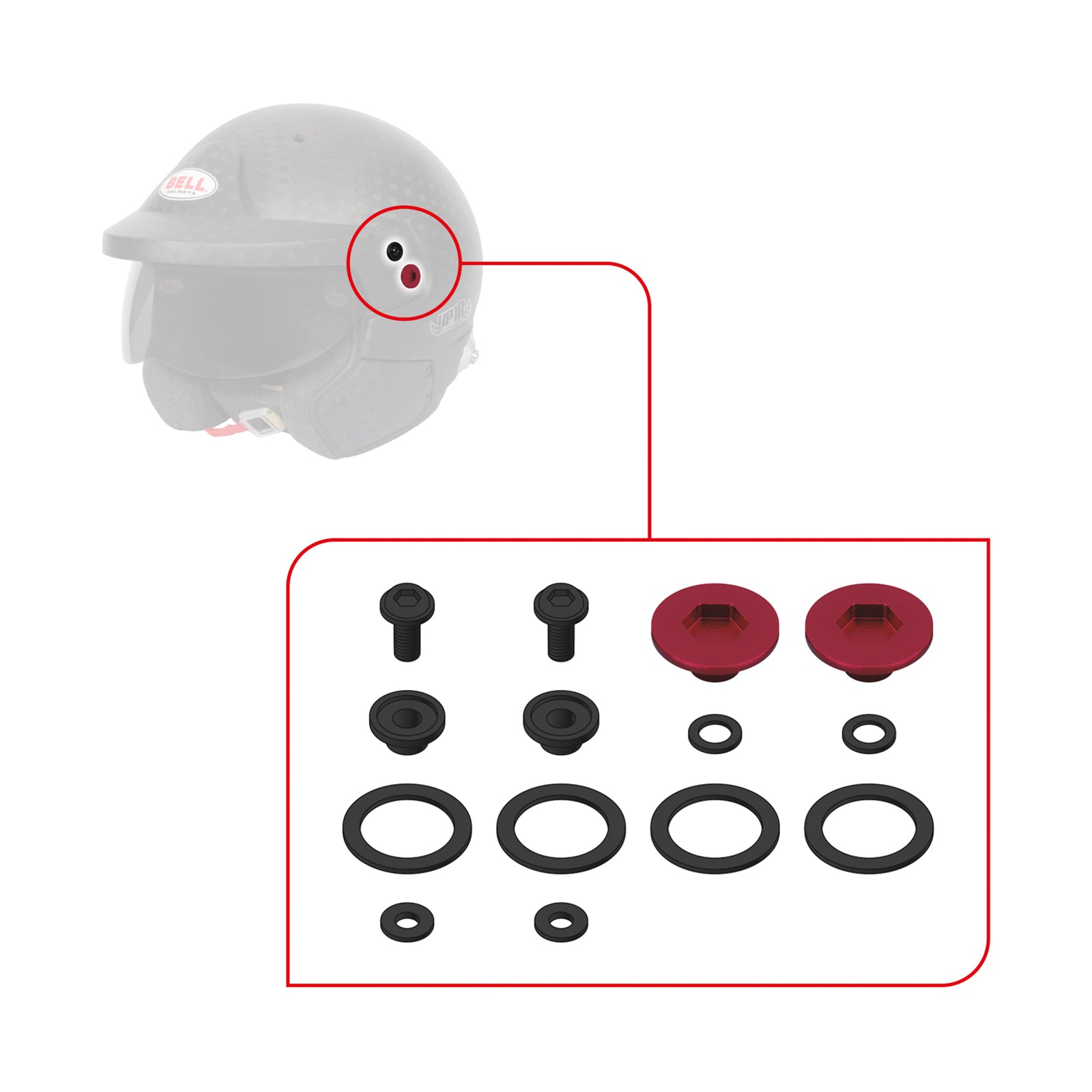 Bell Visor Pivot Kit (10 Series)