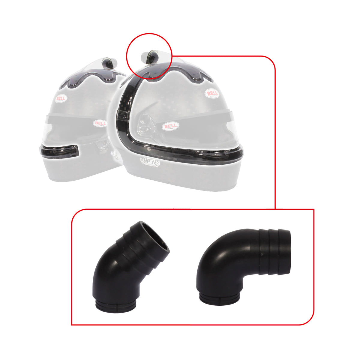 Bell Forced Air Intake Top/Side V20 Kits