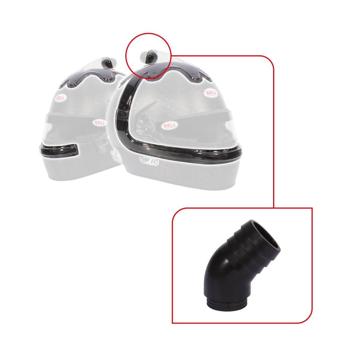 Bell Forced Air Intake Top/Side V20 Kits