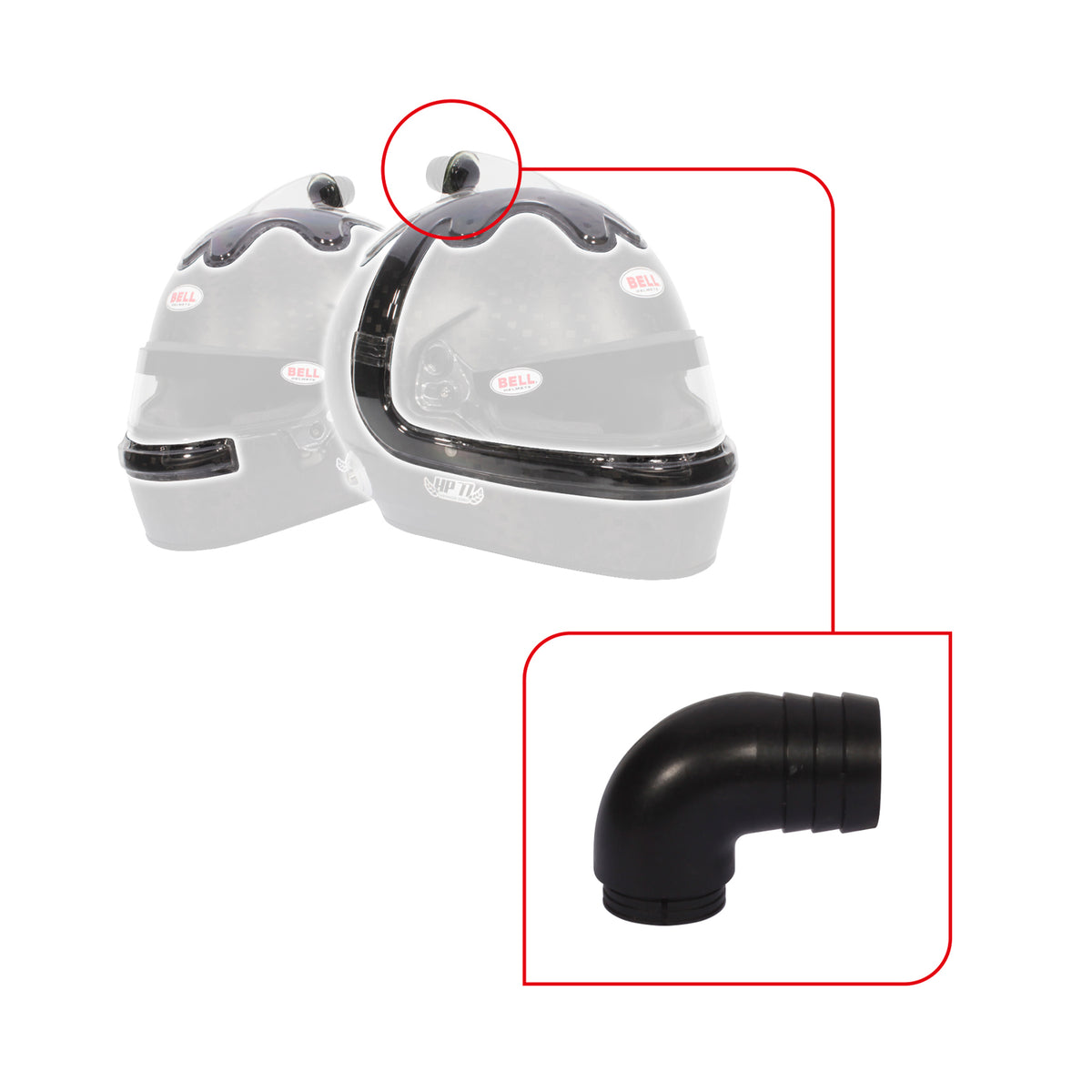 Bell Forced Air Intake Top/Side V20 Kits