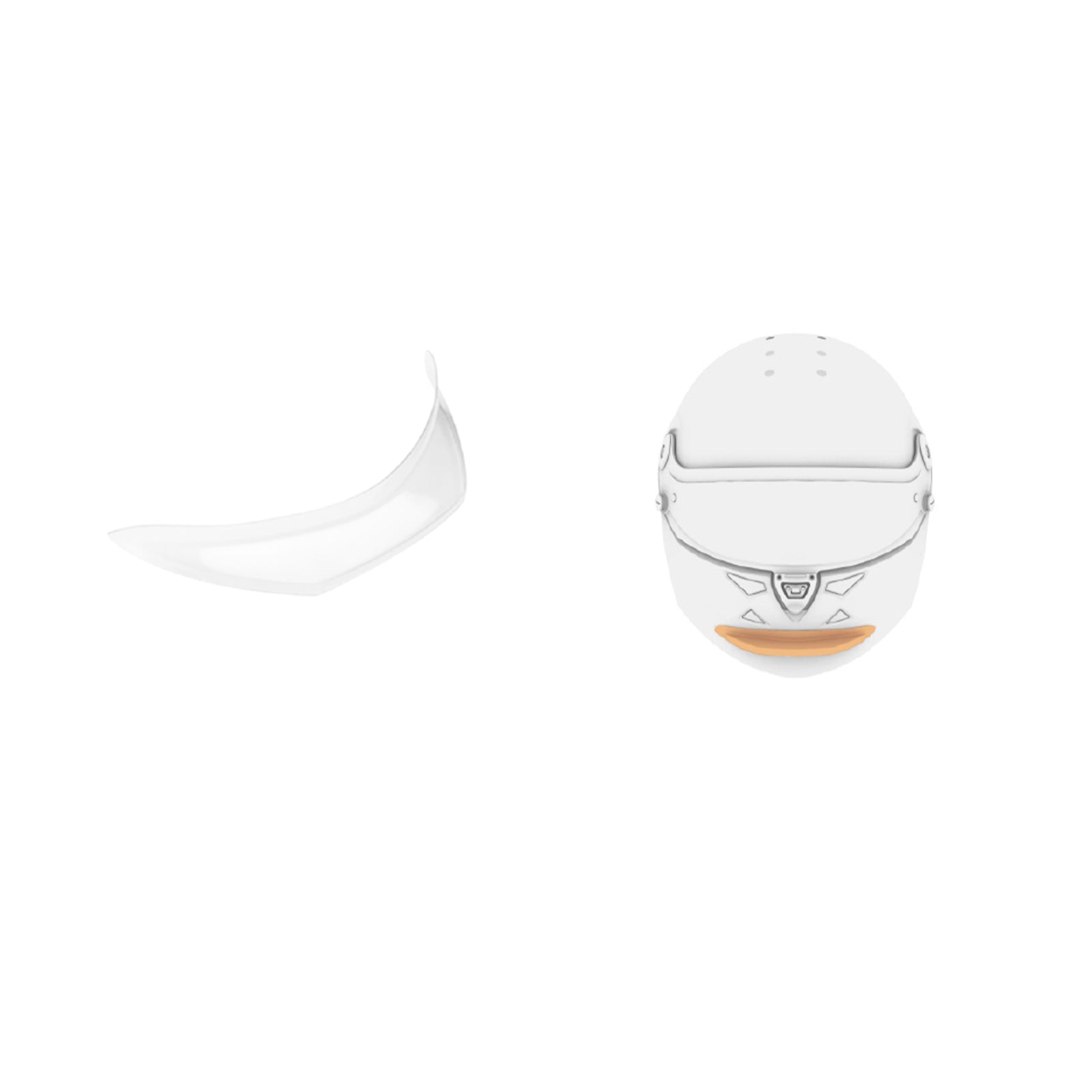 Schuberth Chin Spoiler Clear